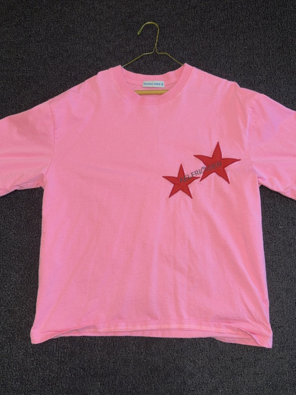 Aelfric Eden Pink Tee with Red Star Graphics